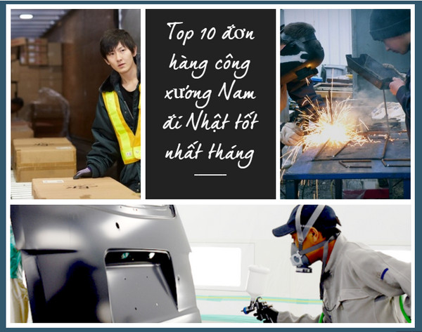 Top 10 đơn hàng công xưởng Nam đi Nhật tốt nhất tháng 08/2023