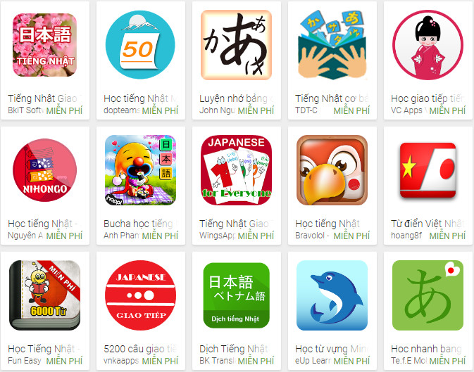 Top 3 ứng dụng học tiếng Nhật hay nhất trên điện thoại