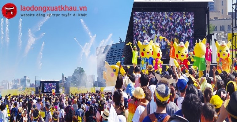 Sôi sục từng giây “Lễ hội Pikachu” siêu dễ thương tại Nhật Bản